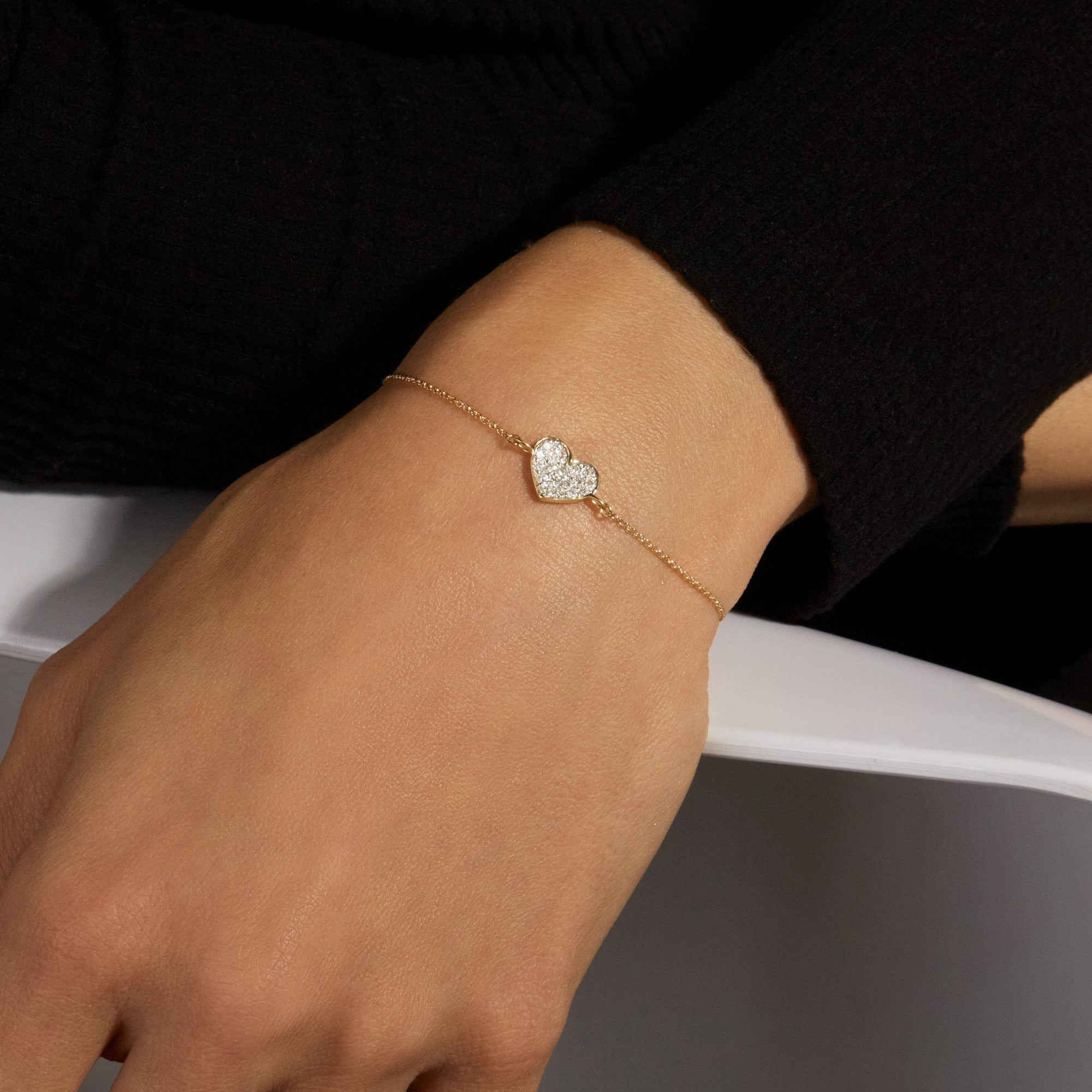 All My Love Sparkle Heart Diamond Bracelet - 2