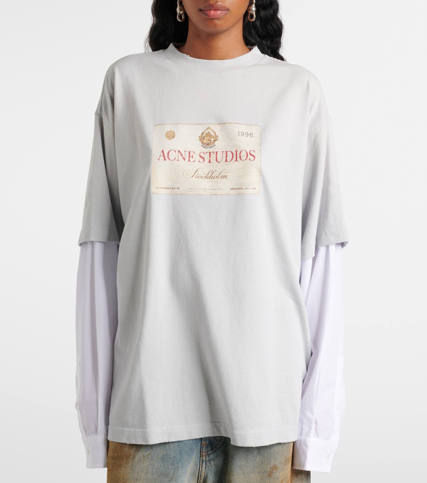 Logo printed cotton jersey T-shirt - 6