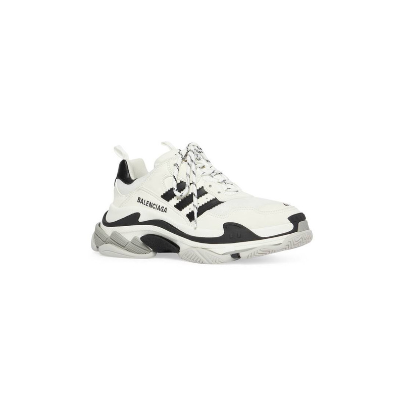 adidas Men's Balenciaga / Adidas Triple S Sneaker in White outlook