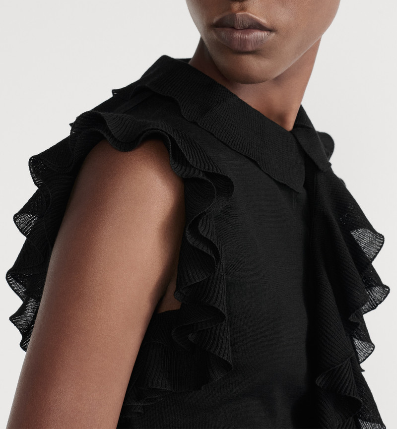Dior Sleeveless Top with Removable Ruched Collar outlook