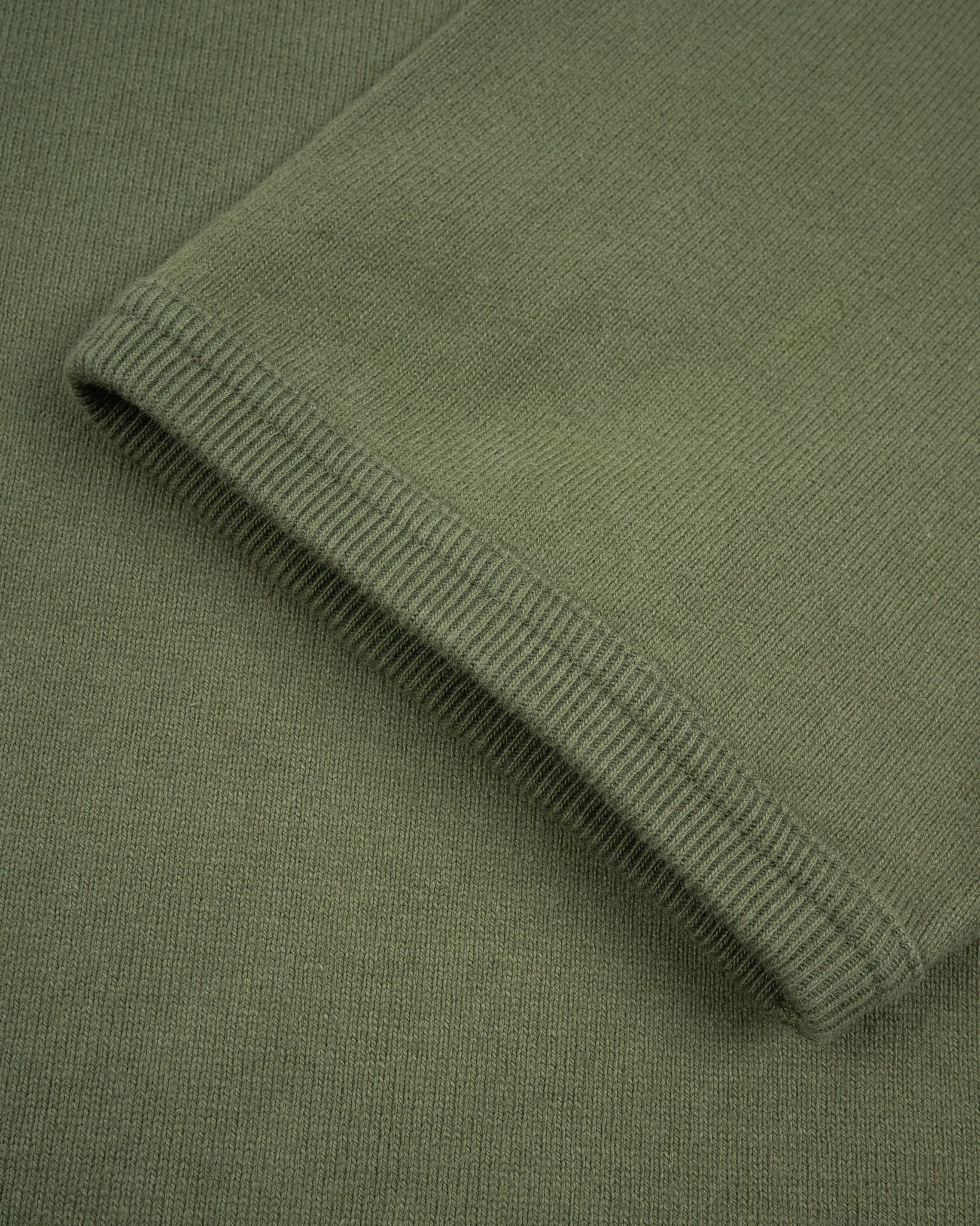 IHT-1600-OLV 11oz Cotton Knit Crew Neck T-Shirt - Olive - 7