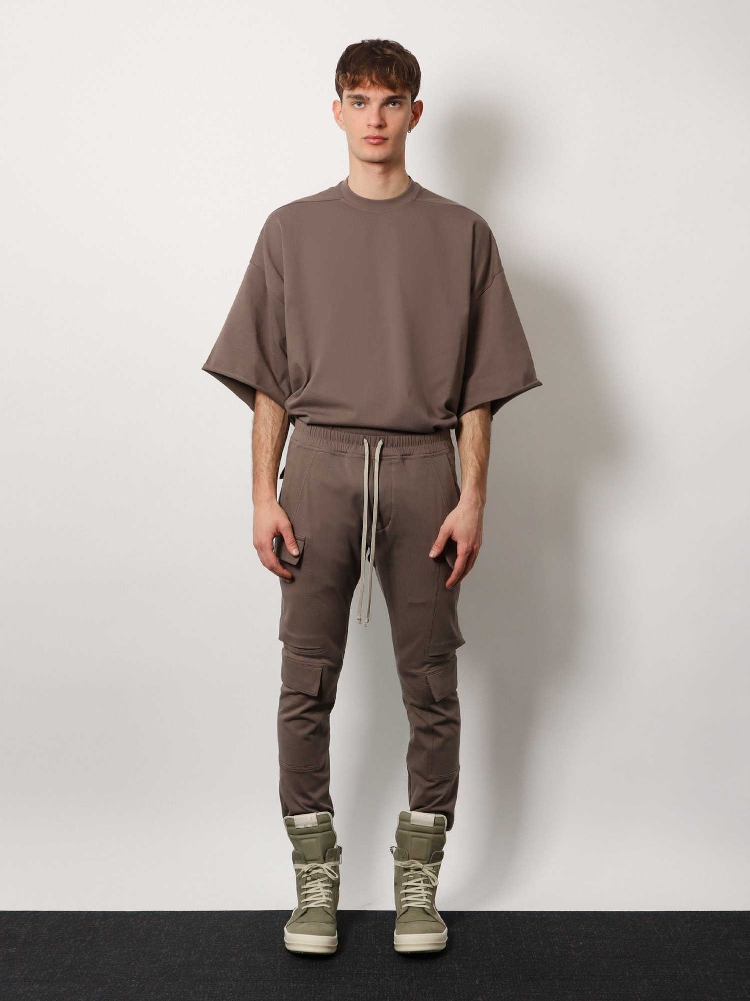 Rick Owens Men Mastodon Megacargo Organic Cotton Jogging Trouser - 3