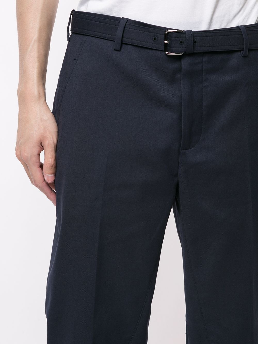 belted tapered trousers - 5