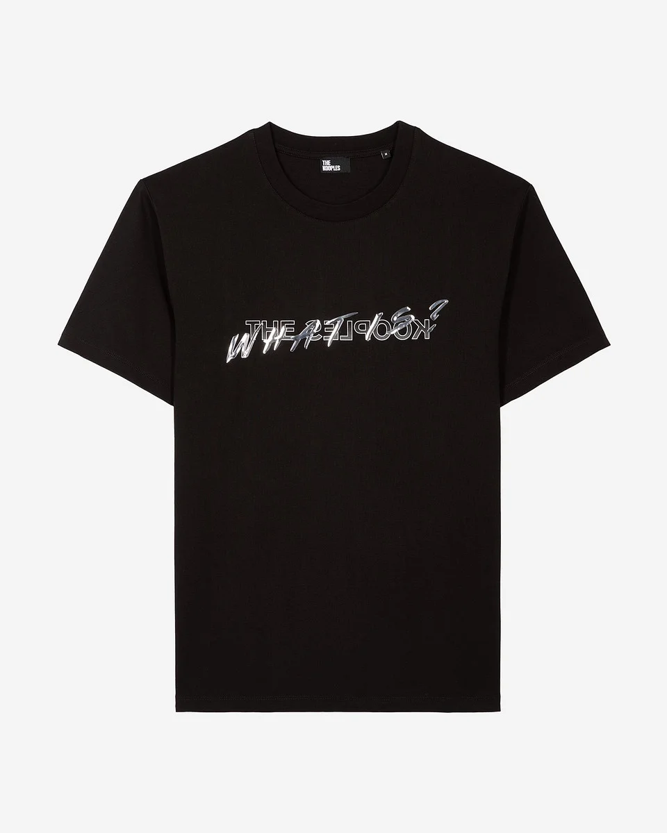 WHAT IS METALLIC BLACK T-SHIRT - 1