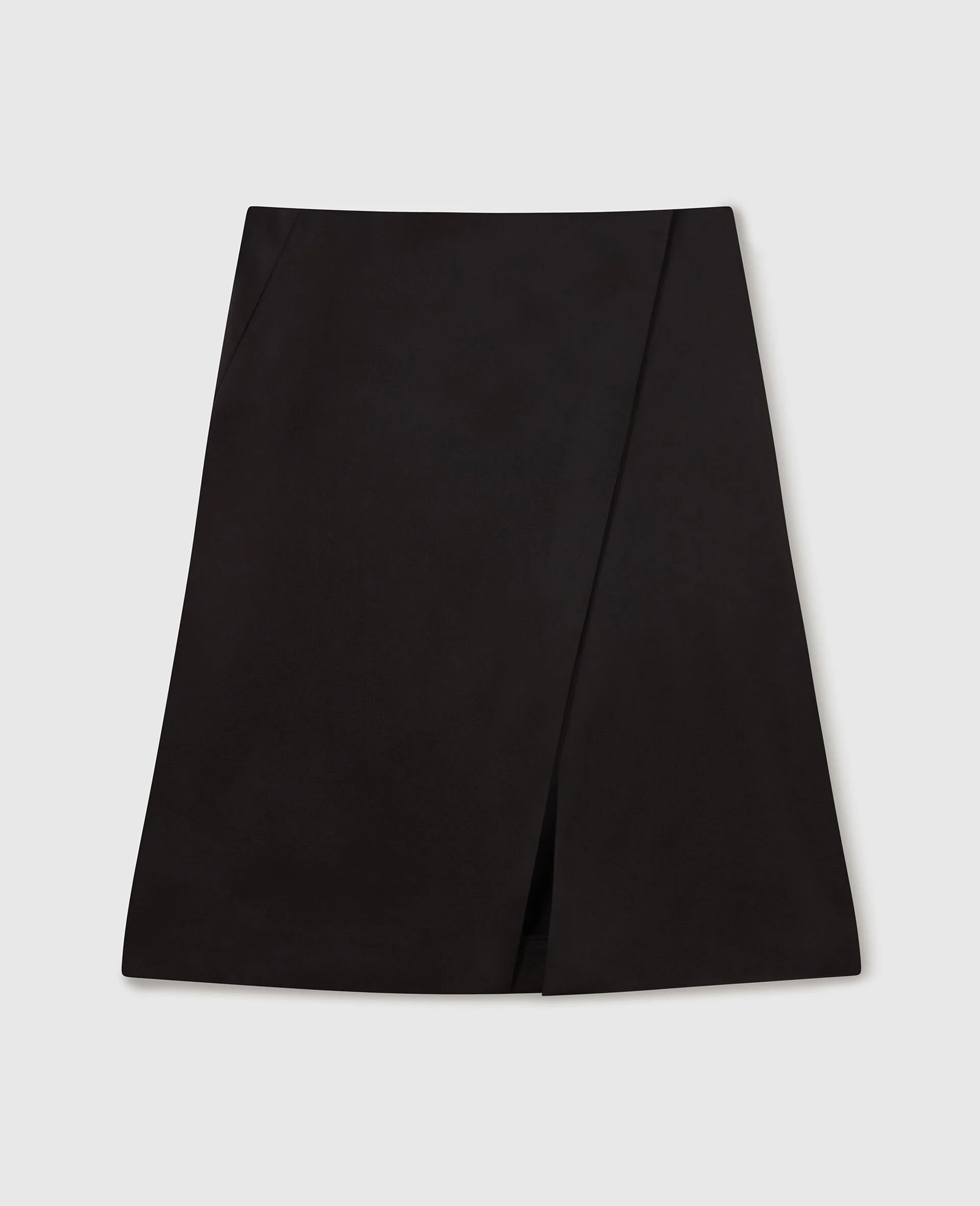 Tailored Satin Midi Skirt - 1