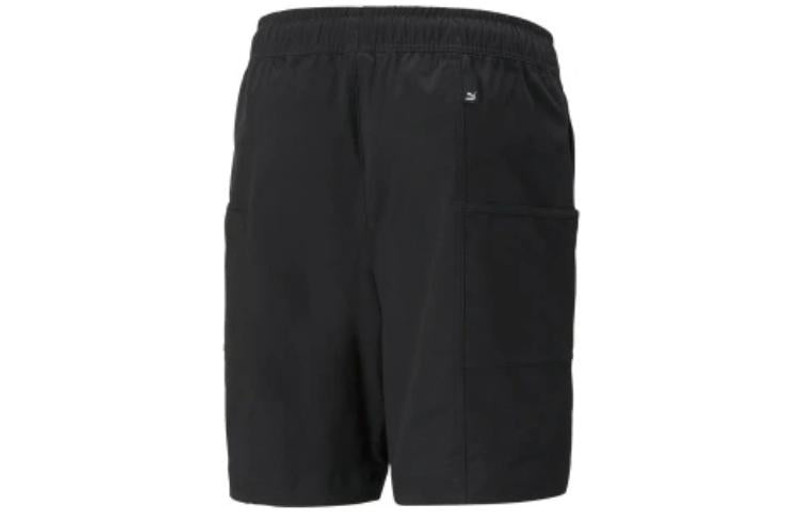 PUMA PUMA Logo Downtown Shorts 'Black' 537728-01 outlook