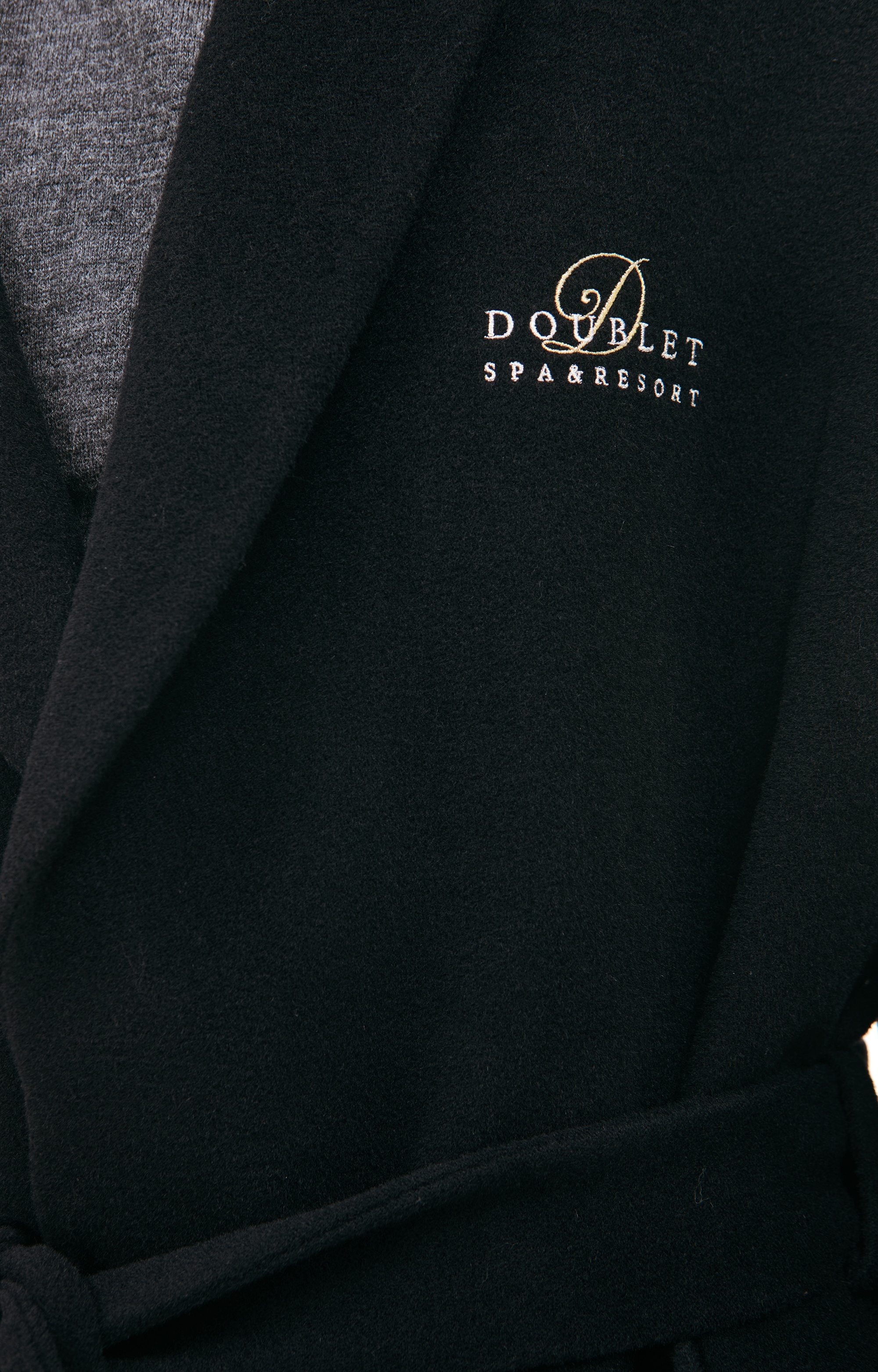 BLACK WOOL COAT - 5