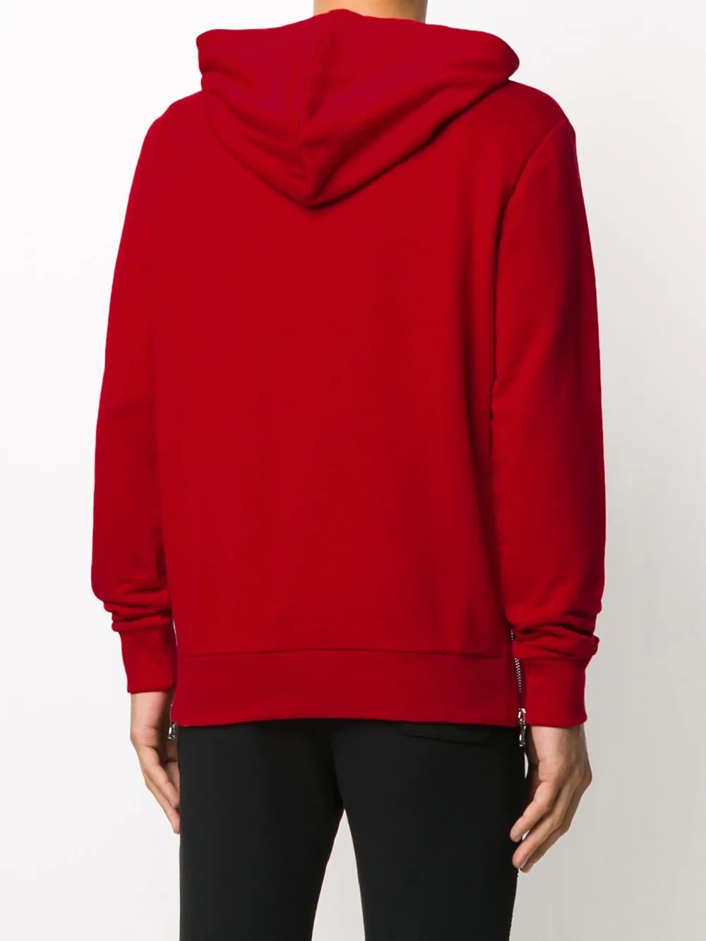 logo print hooded sweatshirt - 4