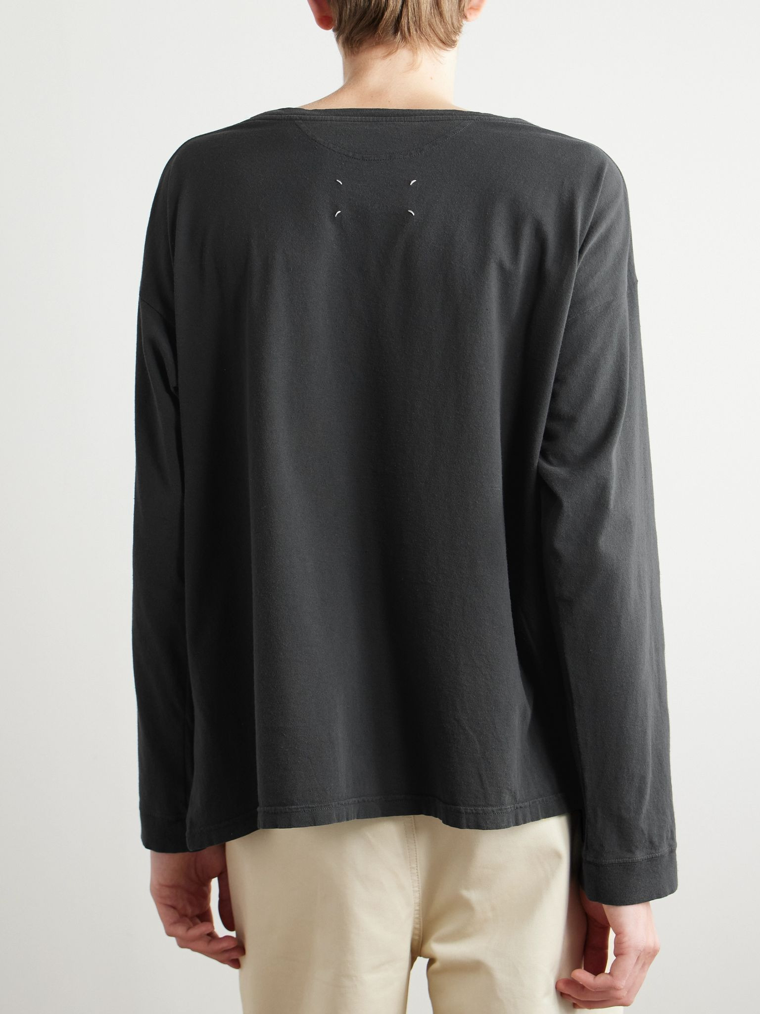 Logo-Print Cotton-Jersey T-Shirt Black - 3
