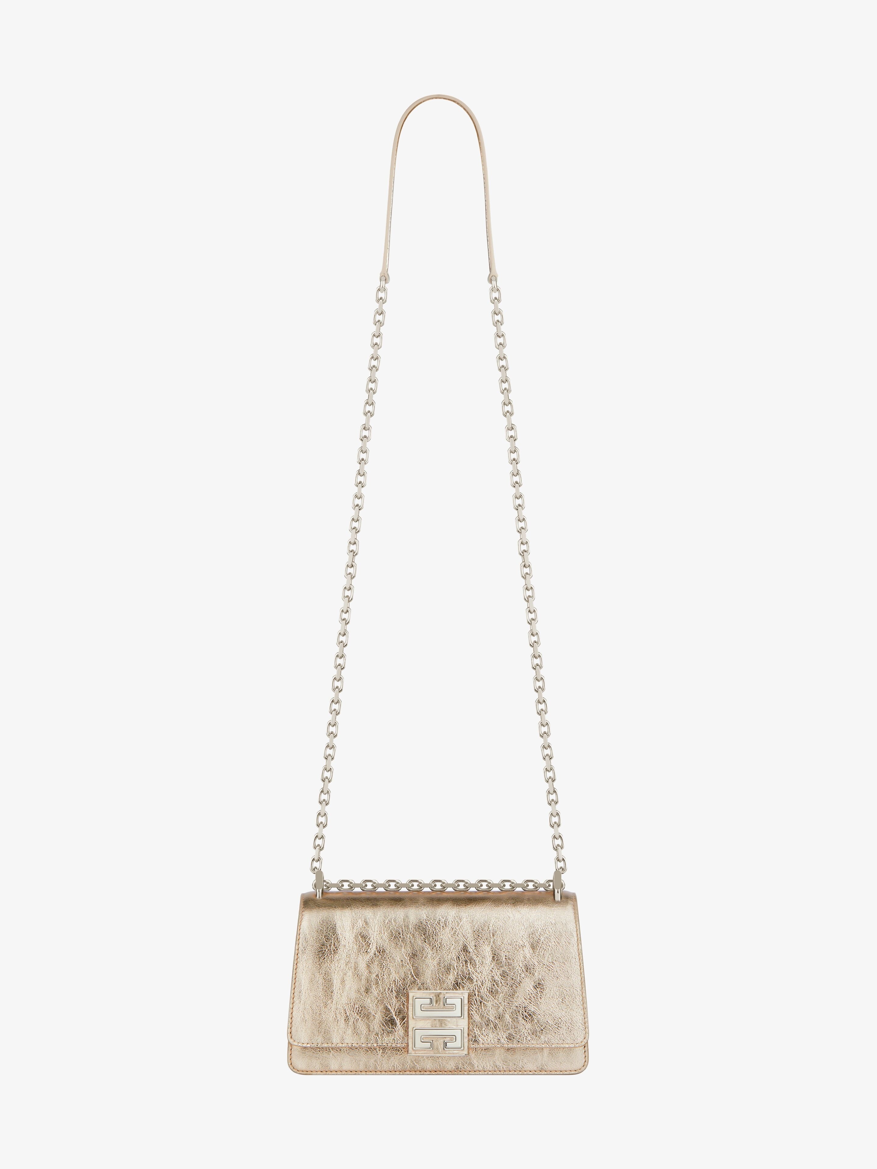 SMALL 4G BAG IN LAMINATED LEATHER WITH CHAIN - 3