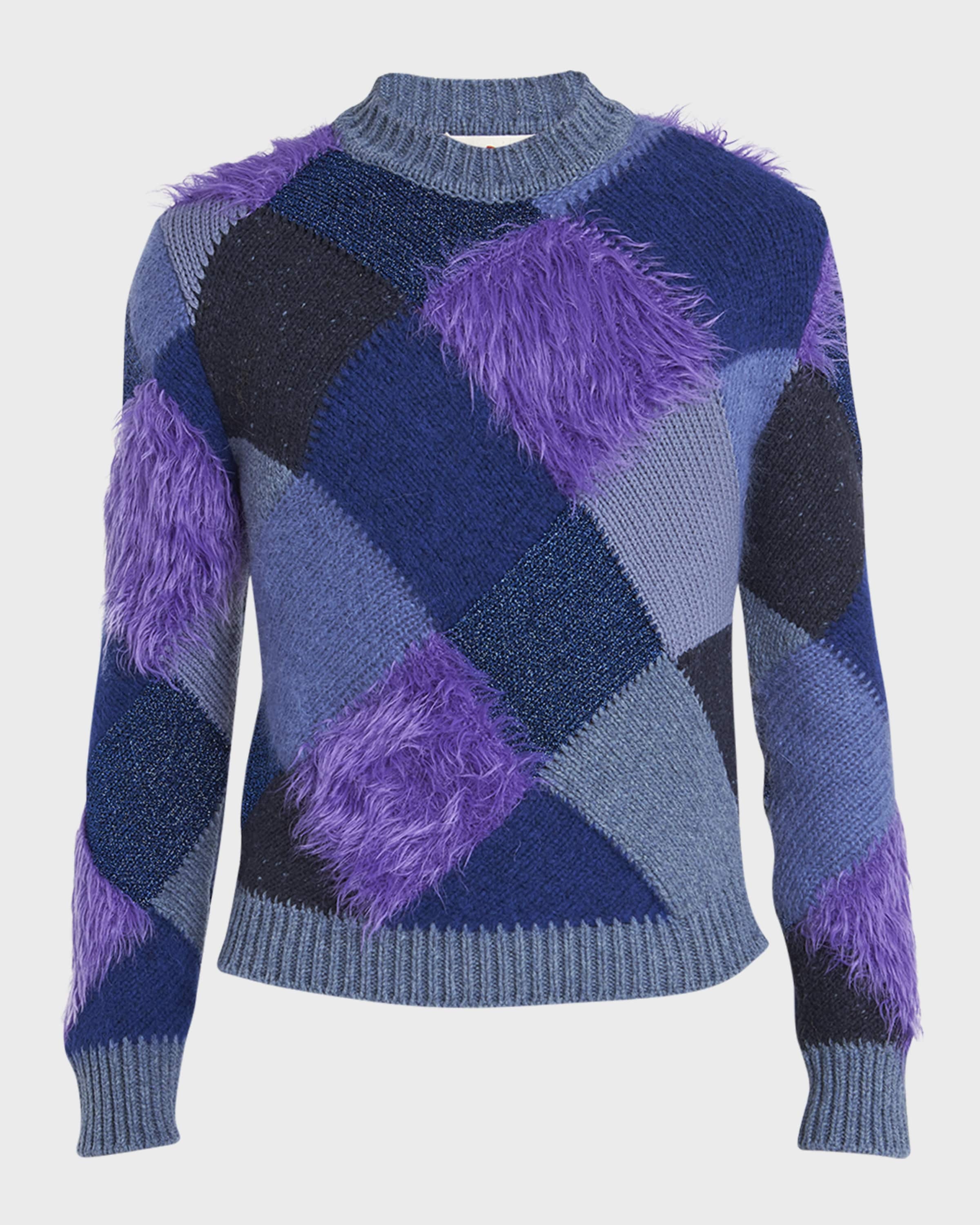 Men's 3D Intarsia Block Sweater - 1