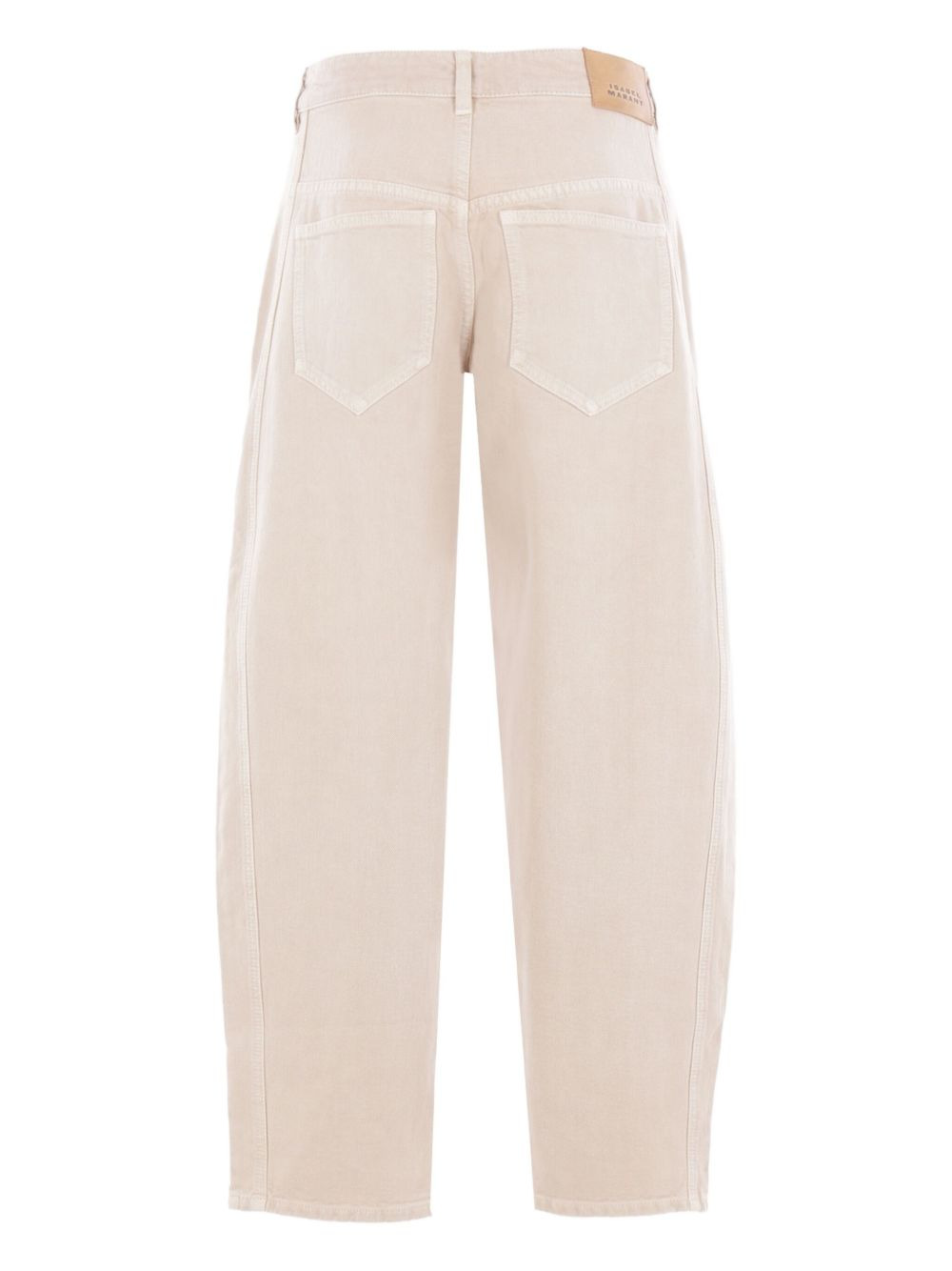 balloon-leg cotton jeans - 2