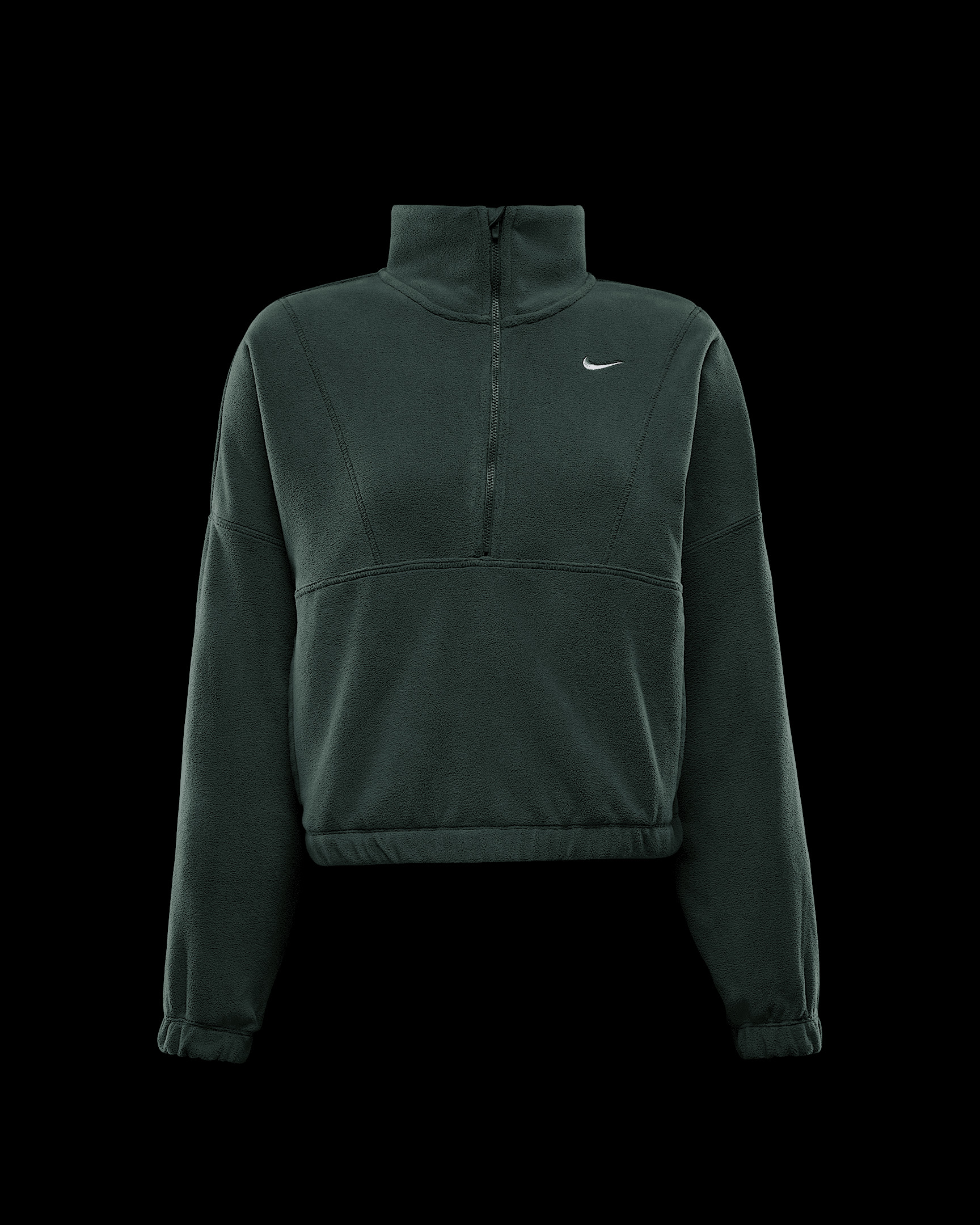 Nike One Women's Therma-FIT Oversized 1/2-Zip Fleece Top - 6