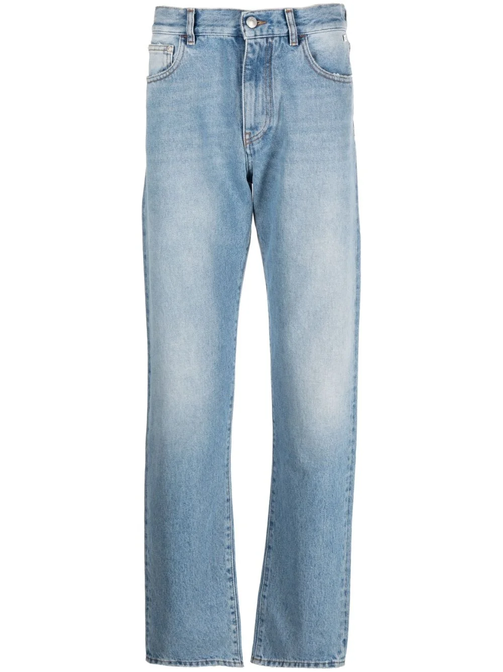 low-rise straight-leg jeans - 1