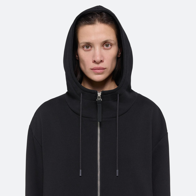 COTTON FLEECE ZIP-UP HOODIE 11