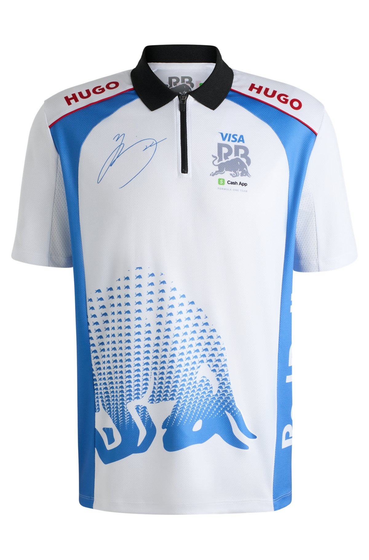 HUGO X VCARB POLO SHIRT WITH YUKI TSUNODA ARTWORK - 1