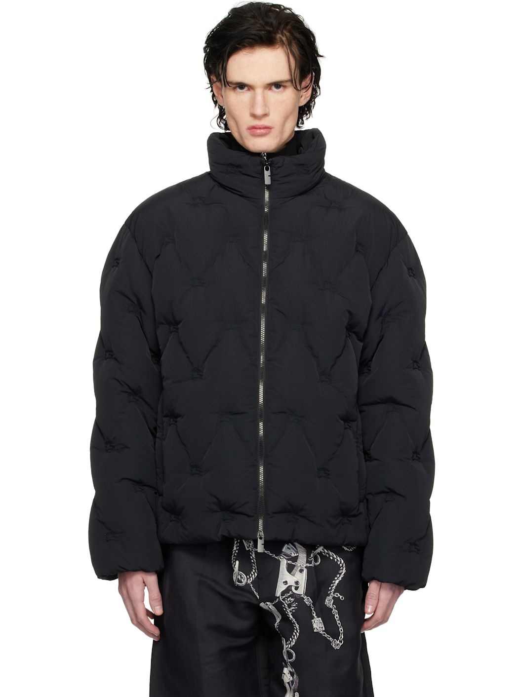 Black EKD Nylon Preston Padded Down Jacket - 1