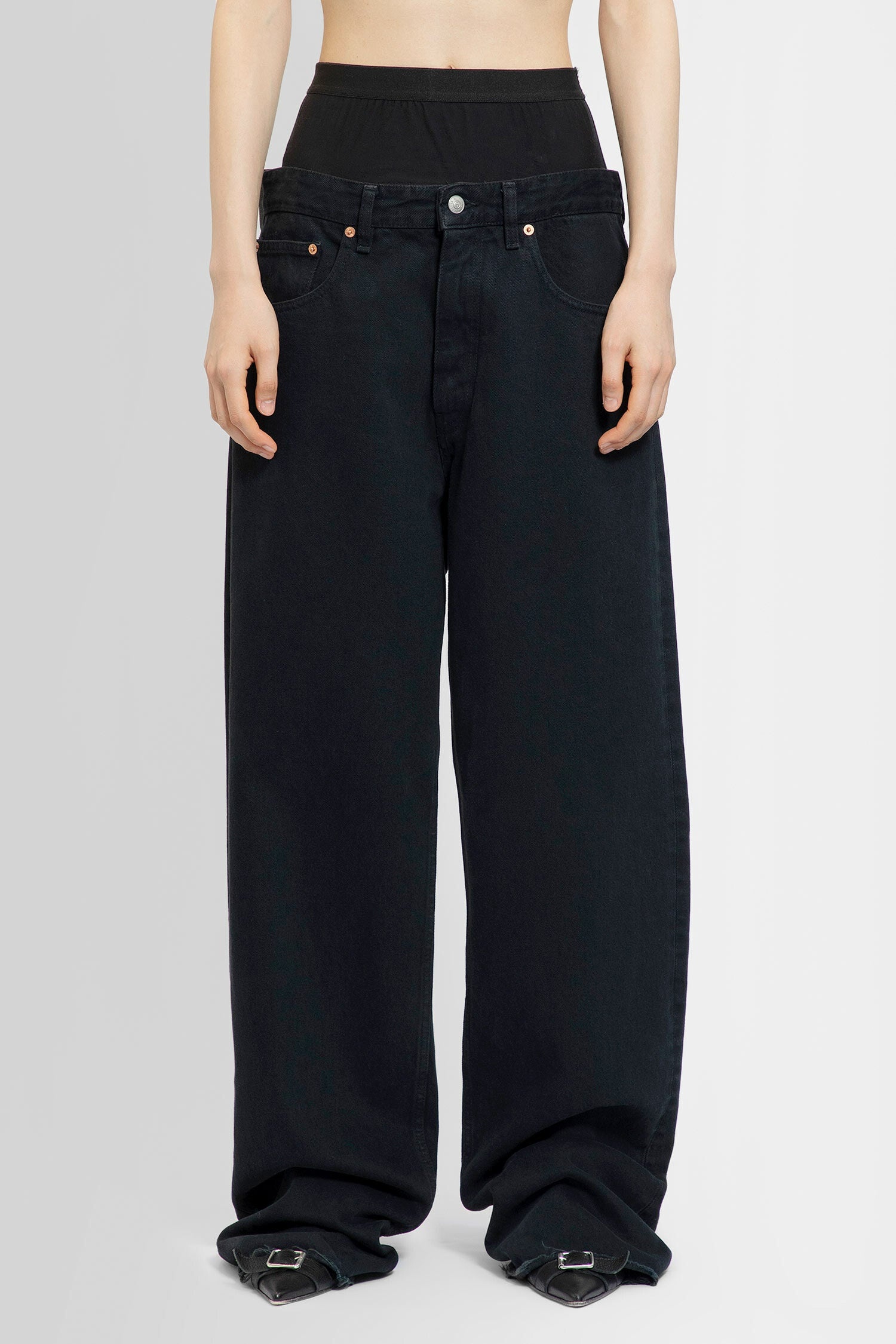 MM6 MAISON MARGIELA WOMAN BLACK JEANS - 2