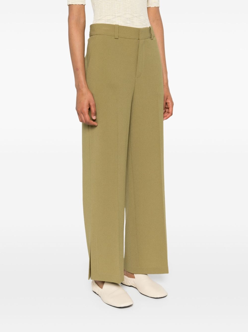 Griffin crepe straight trousers - 3