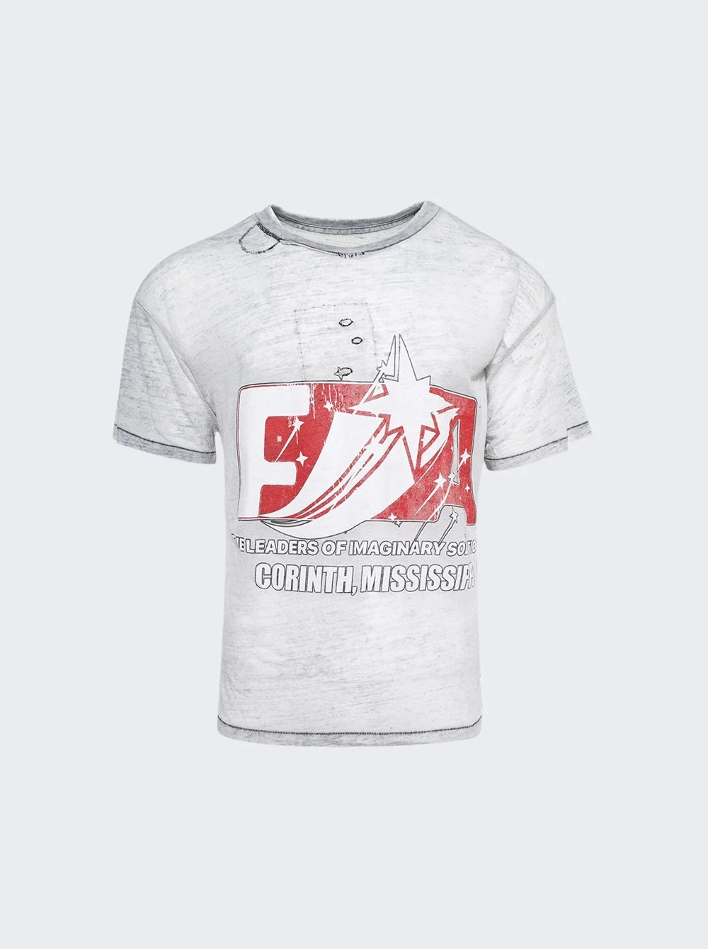 Founding Narrative Tee Blue Burnout - 1