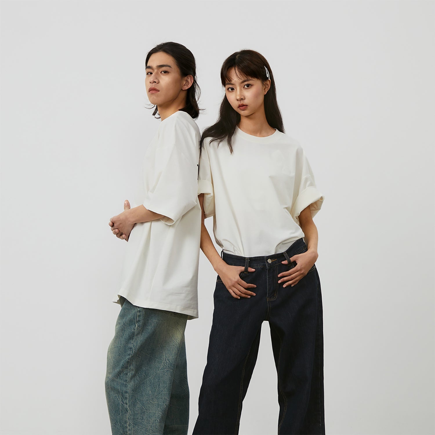 New Balance Linear Heritage Brushed Back Jersey Oversized T-Shirt 'White' AMT42335-CIC - 6