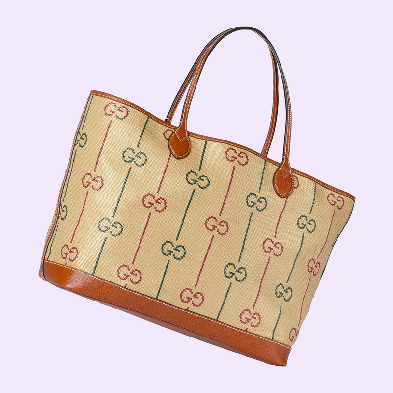 GG large cotton tote bag 5