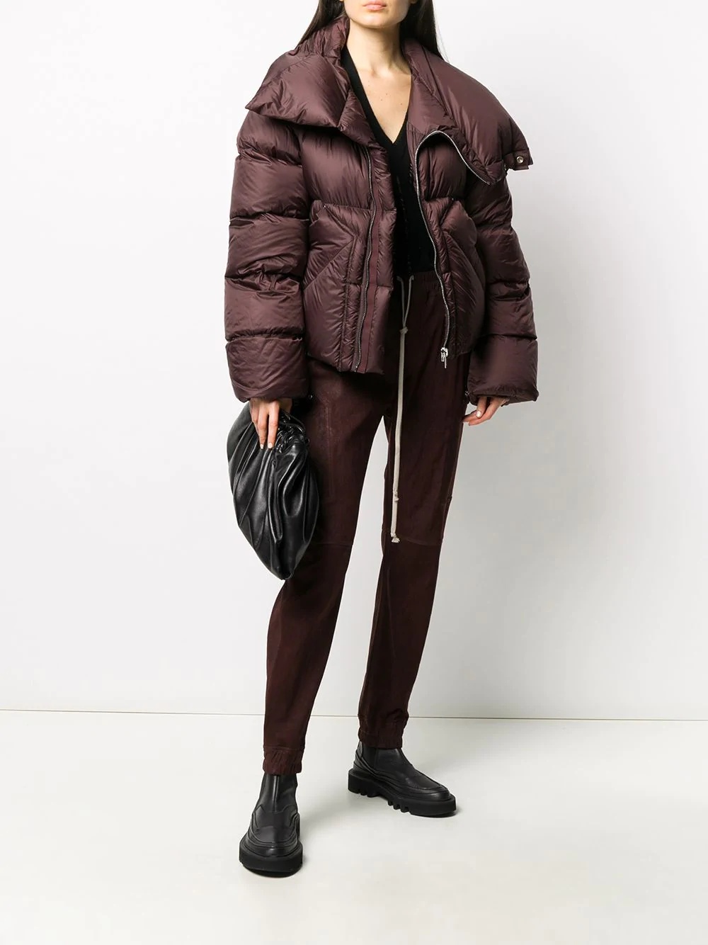 padded oversized down jacket - 2