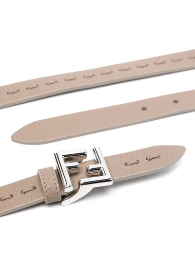 FENDI FF-buckle leather belt outlook