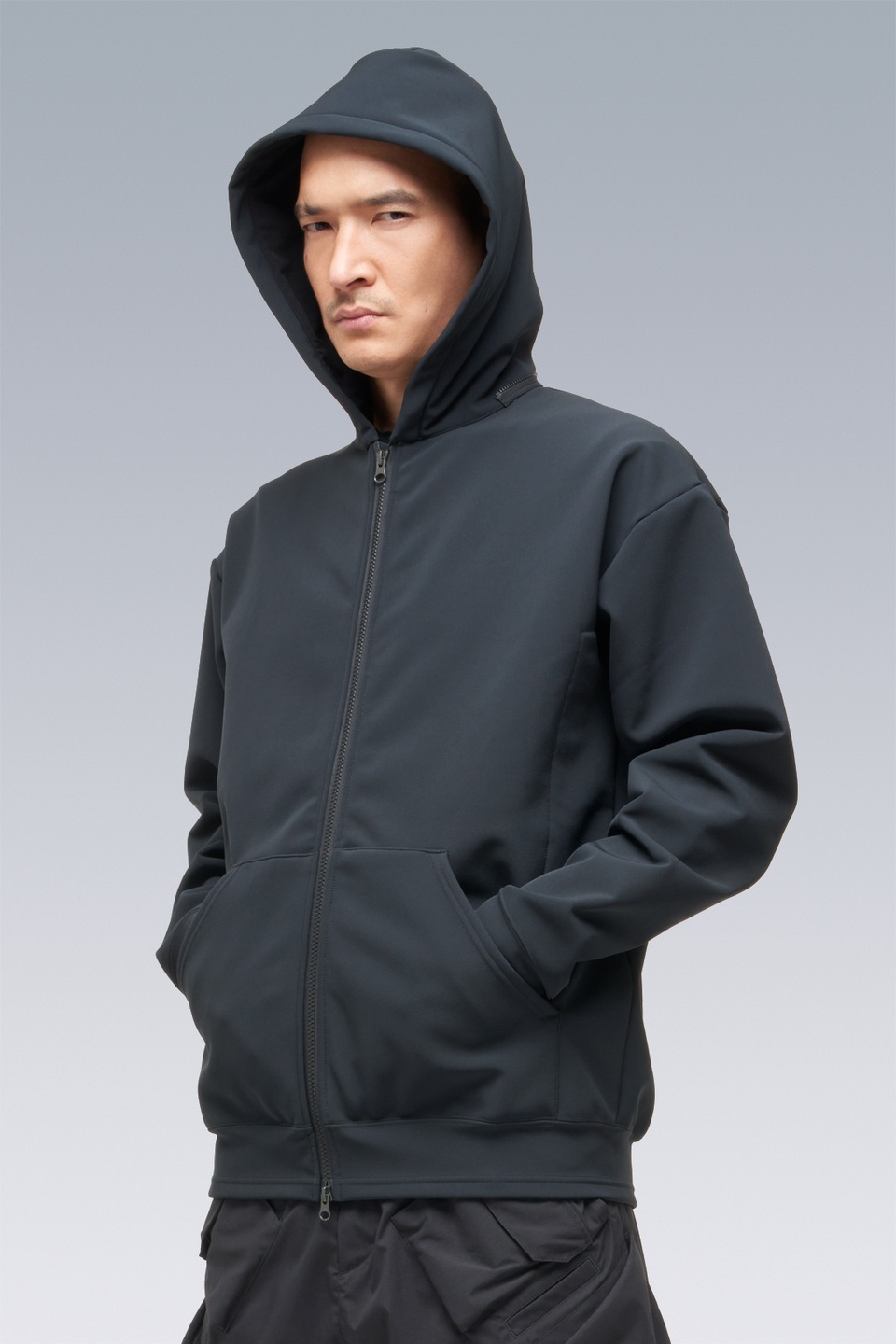 J2-SS schoeller® WB-400™ ECONYL® Modular Hooded Jacket Black - 7