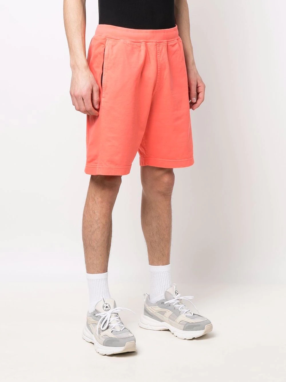 jersey-fleece track shorts - 3