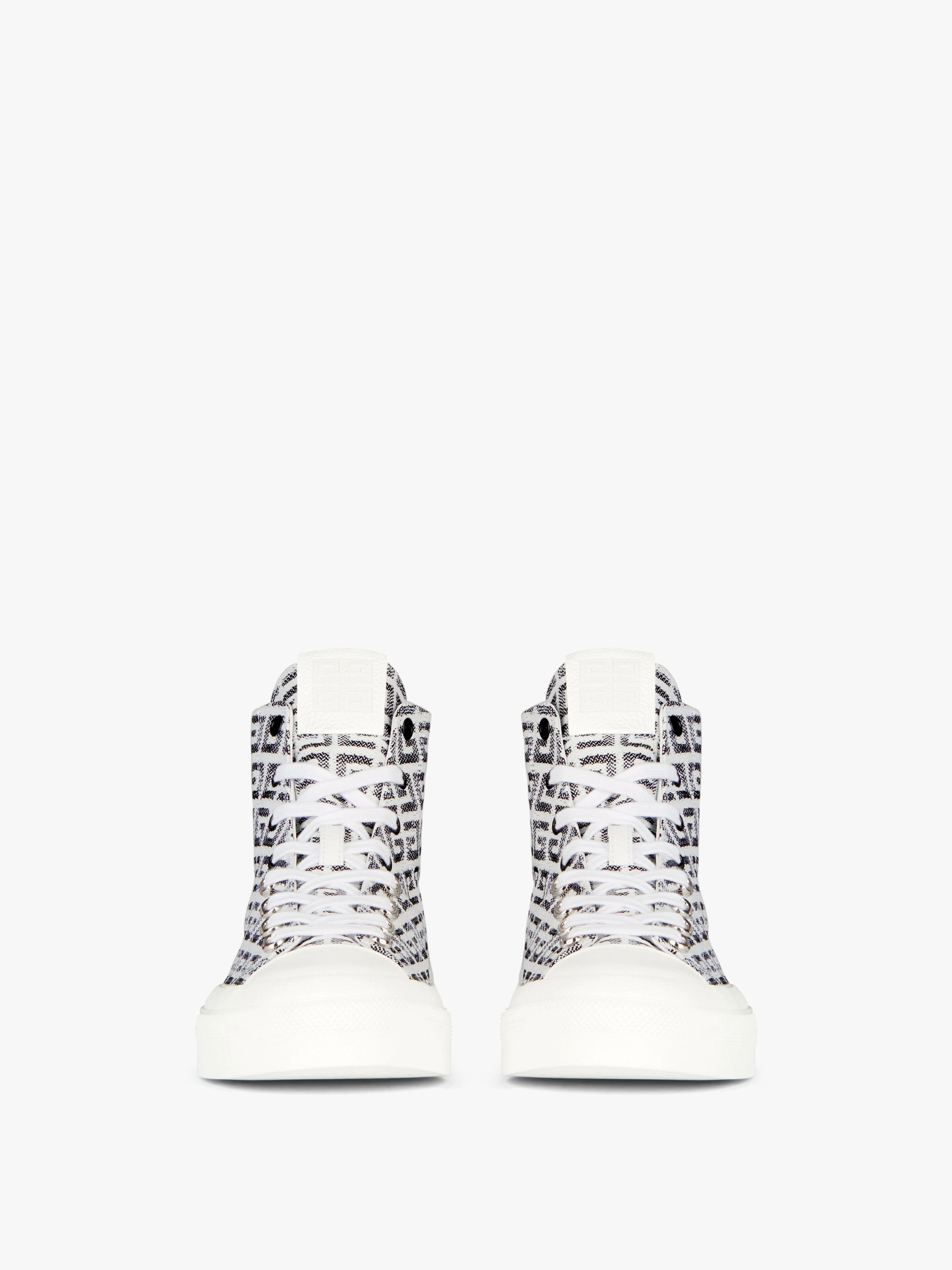 CITY HIGH TOP SNEAKERS IN 4G JACQUARD - 2
