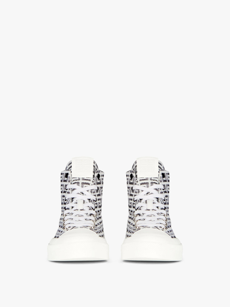 Givenchy CITY HIGH TOP SNEAKERS IN 4G JACQUARD outlook