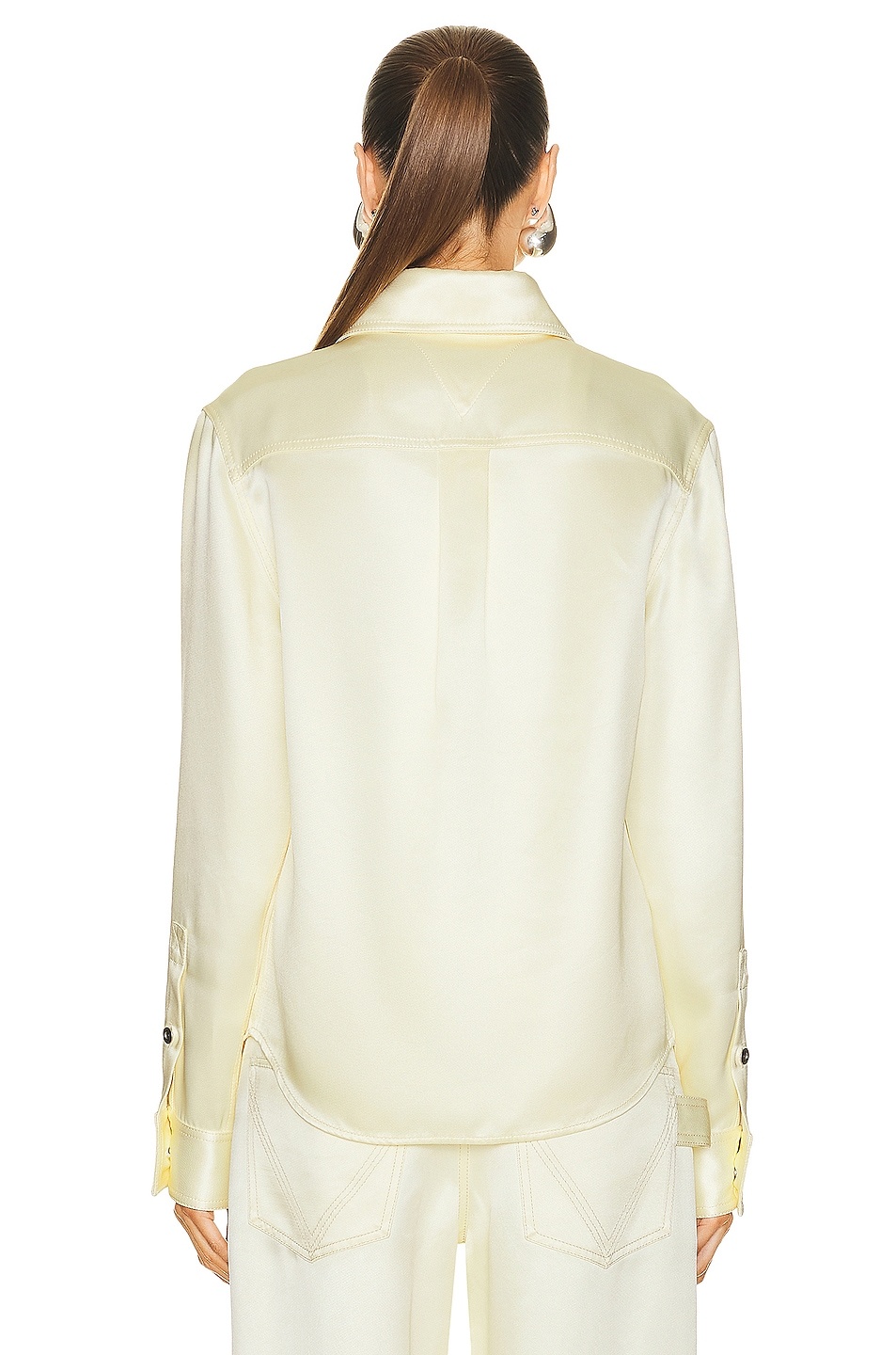 Silk Twill Long Sleeve Shirt - 4