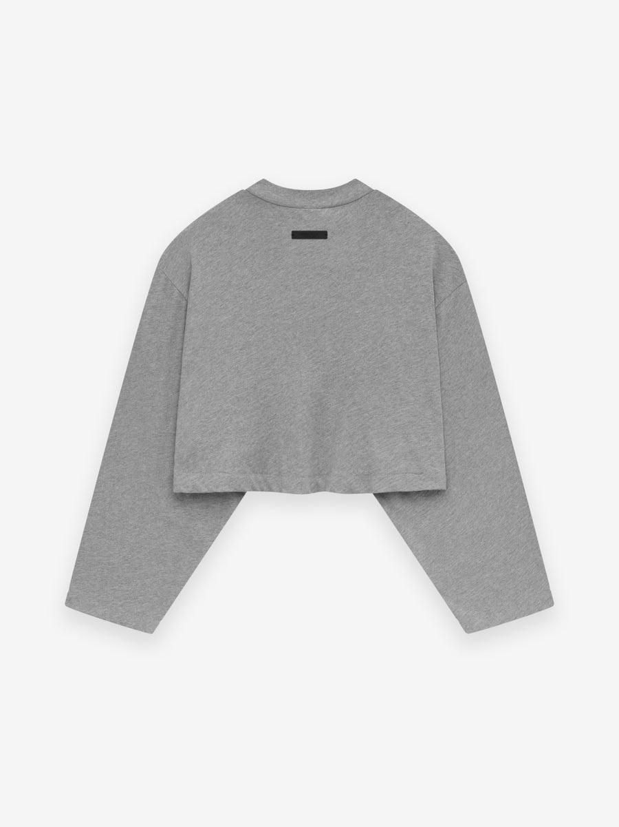 Womens Tri-Blend Cropped Longsleeve Shirt - 2