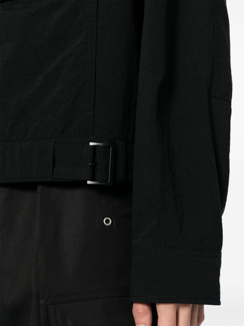 cargo-pocket lightweight shirt jacket - 5