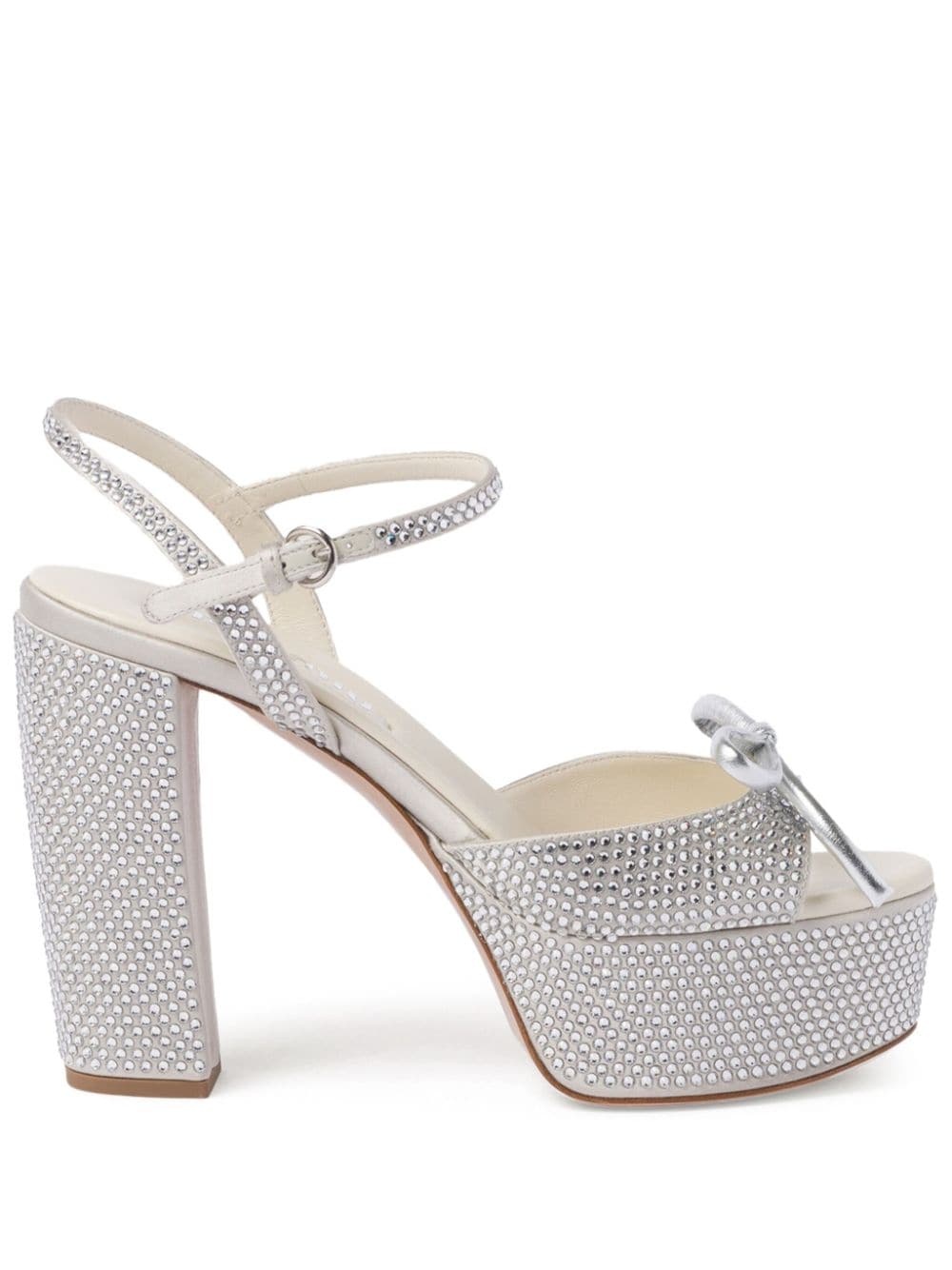 115mm crystal-embellished platform sandals - 1