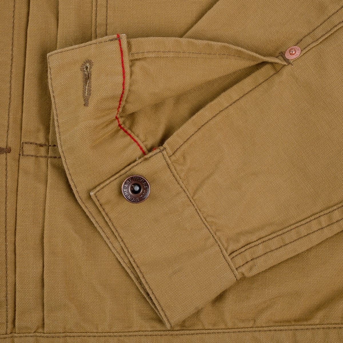 IHJ-134-MUS 9oz Paraffin Coated OX Type II Jacket - Mustard - 11