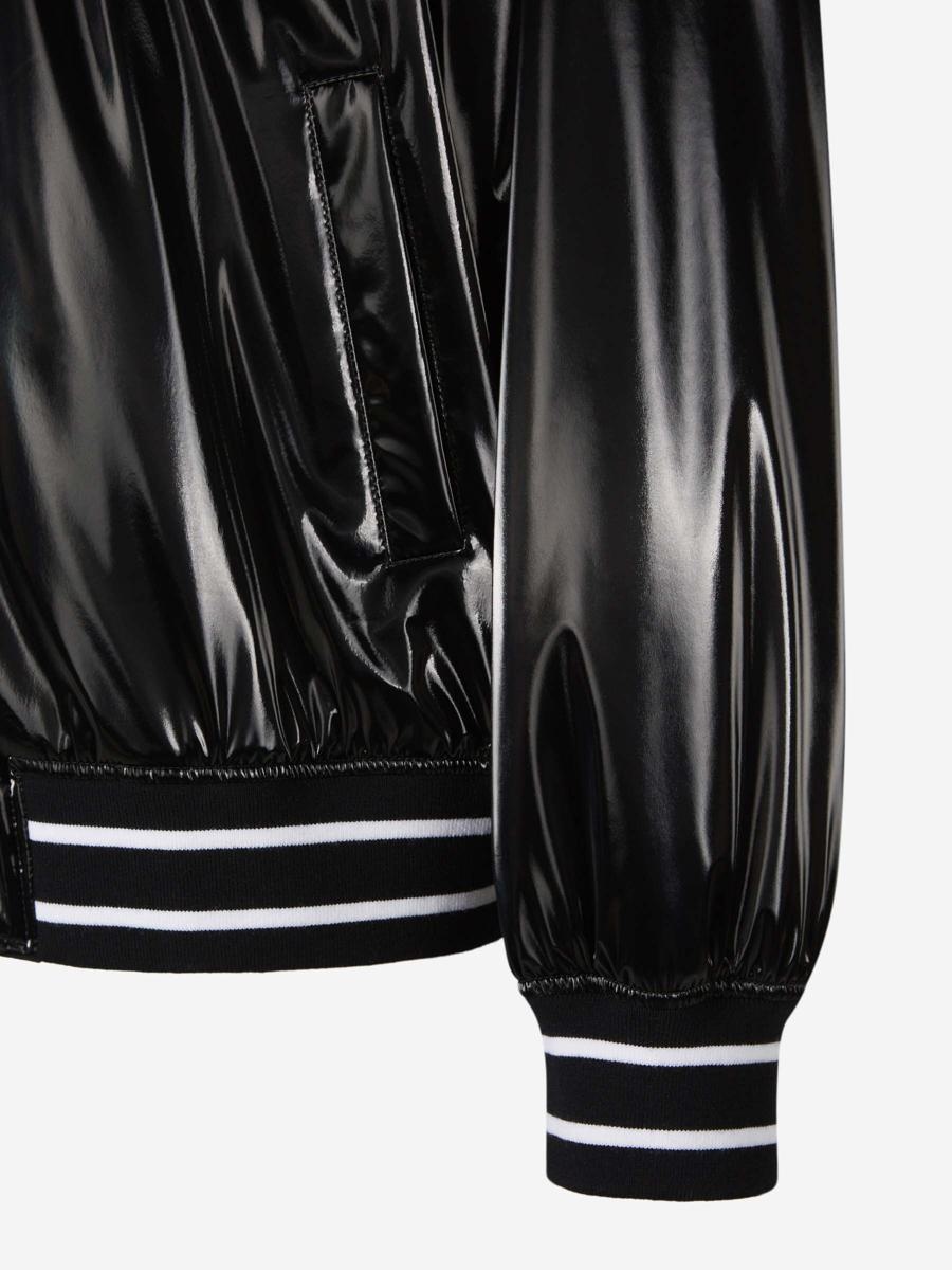 Alexander McQueen Lacquered Bomber Jacket - 4