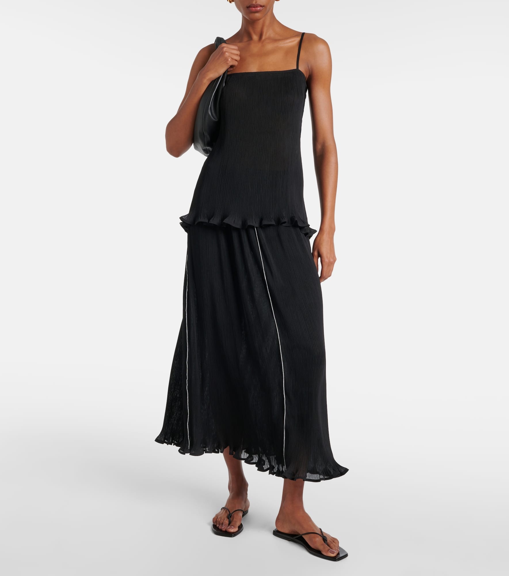 Plissé maxi skirt - 2