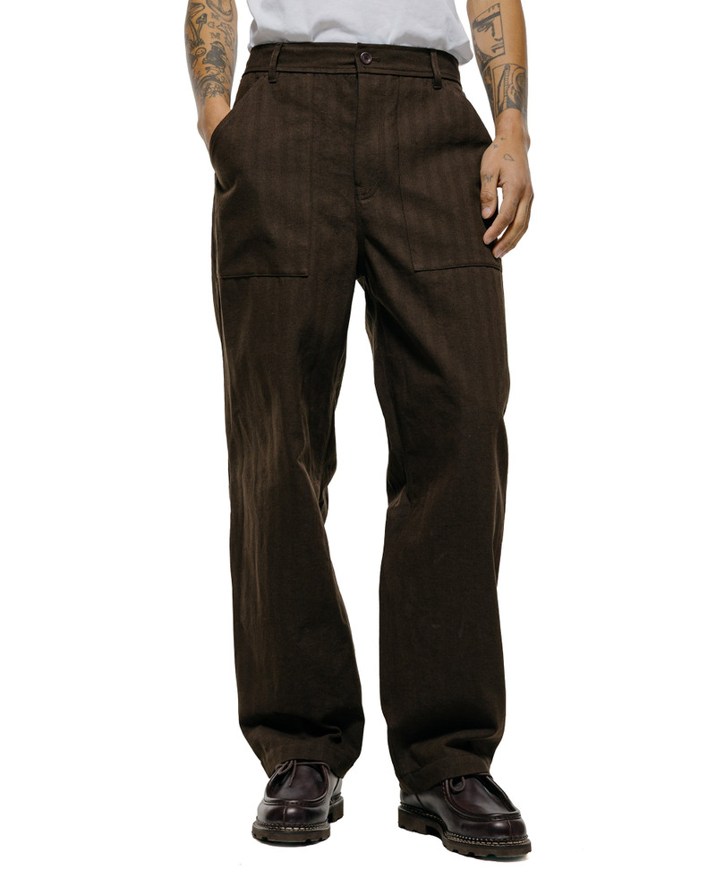 NORSE PROJECTS Kvitfjell Relaxed Cotton Wool Herringbone Pant Delicioso Brown outlook