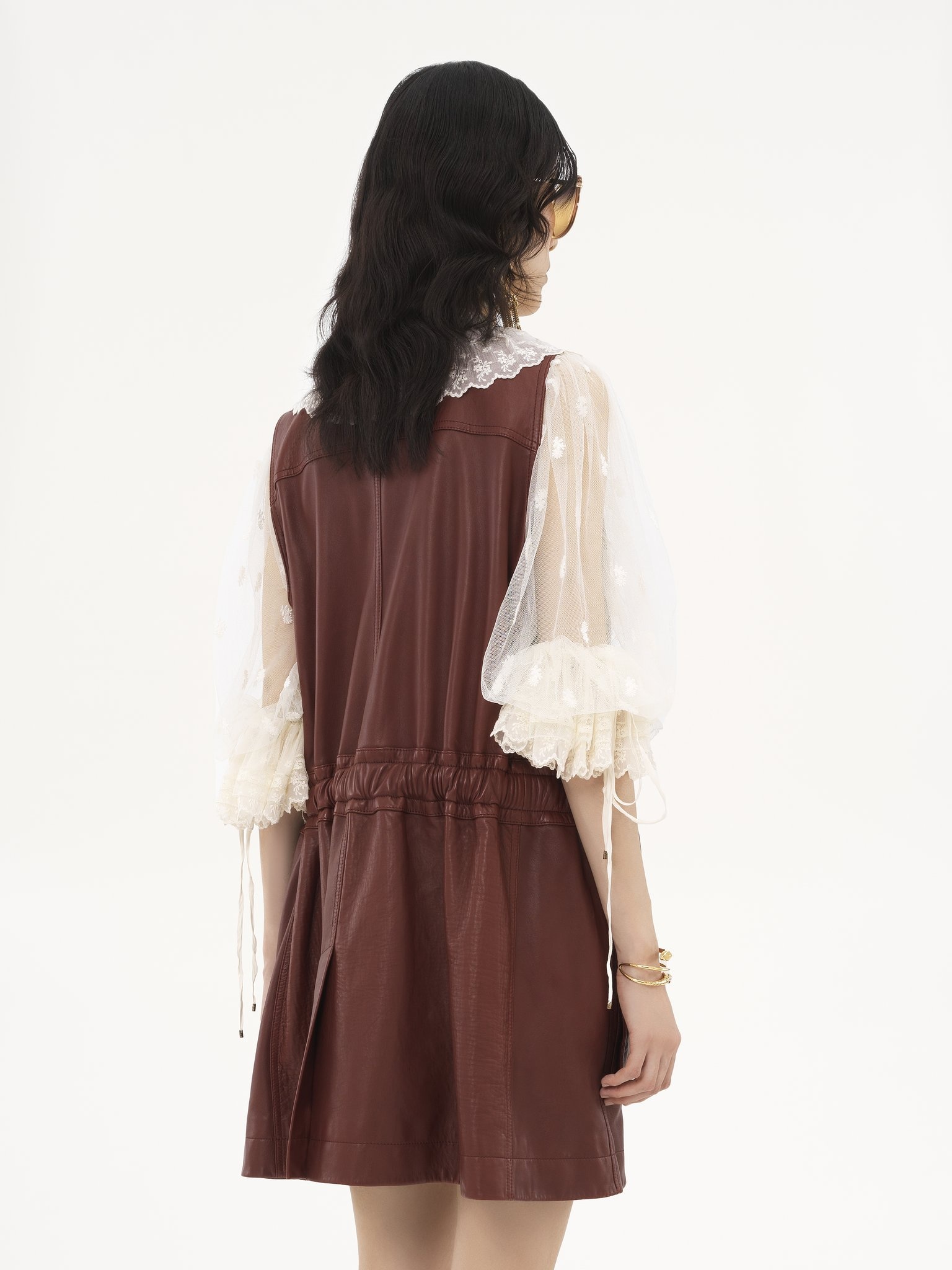 UTILITARIAN VEST IN LEATHER - 6