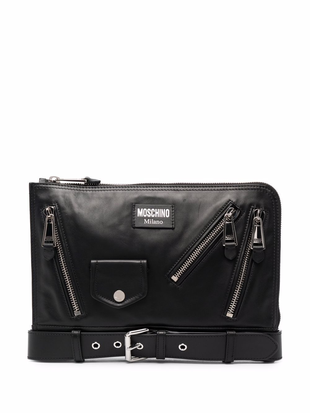 biker-style clutch bag - 1