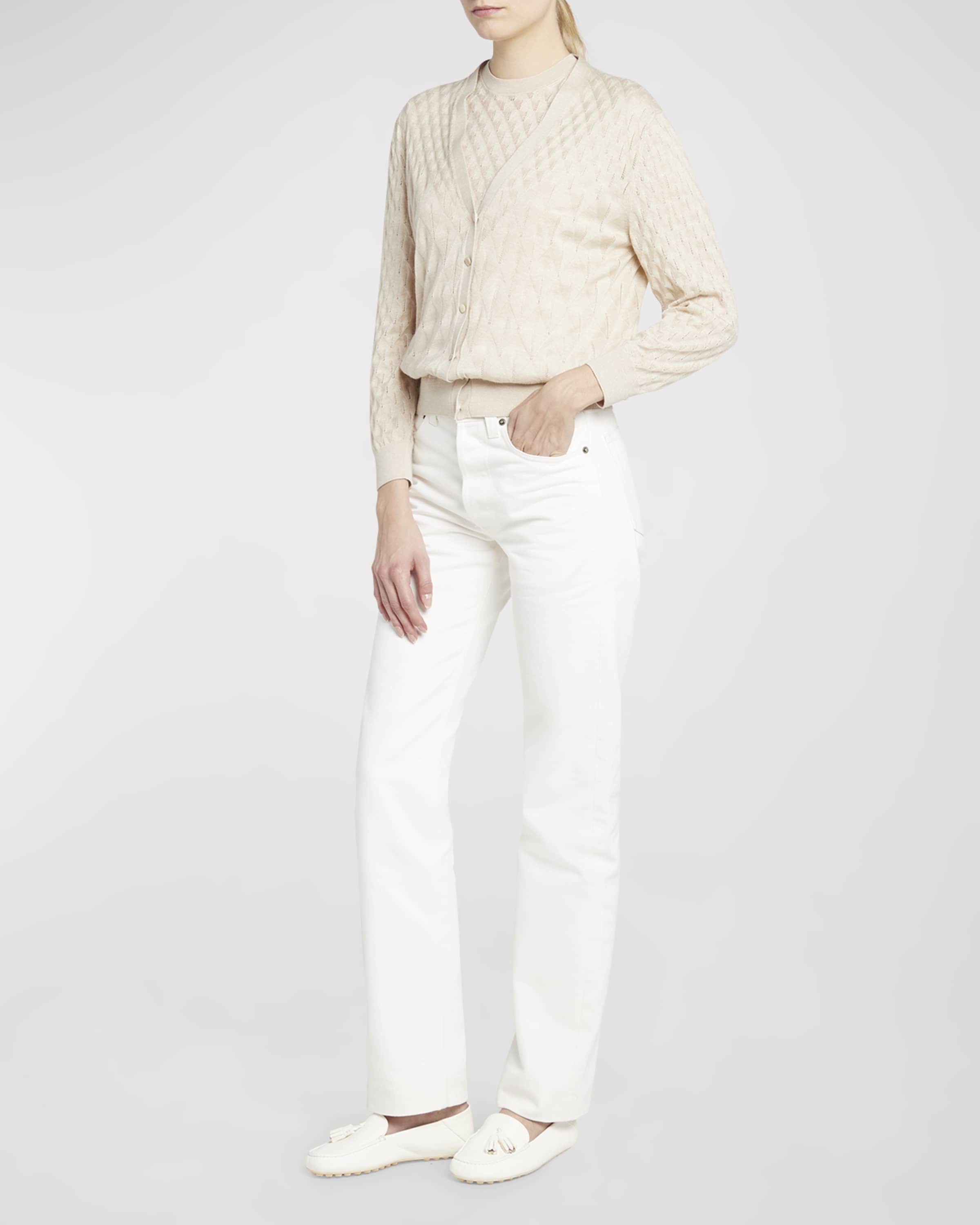 Takao Cashmere Open-Knit Crewneck - 5