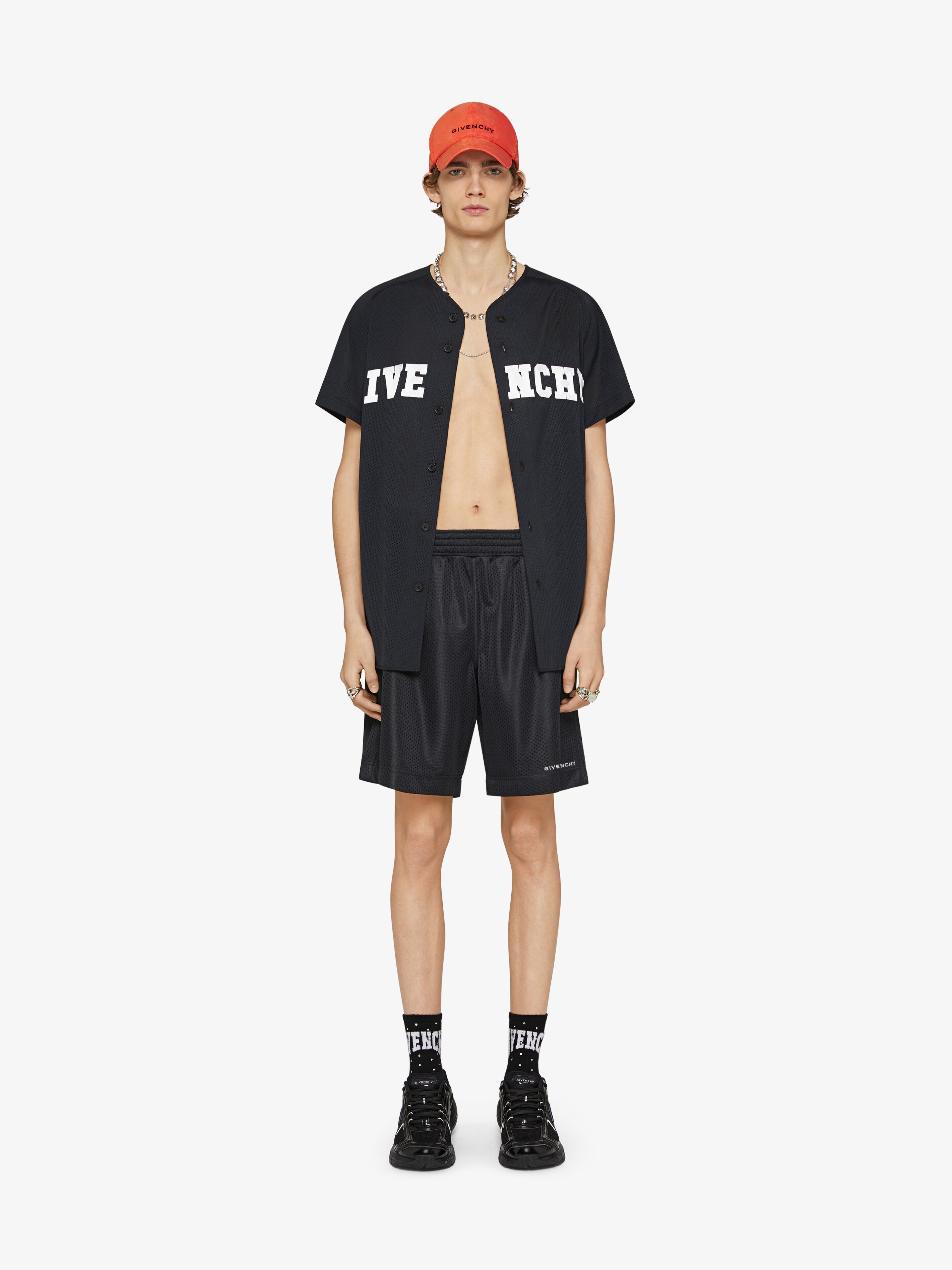 GIVENCHY COLLEGE BASEBALL SHIRT IN MESH - 2