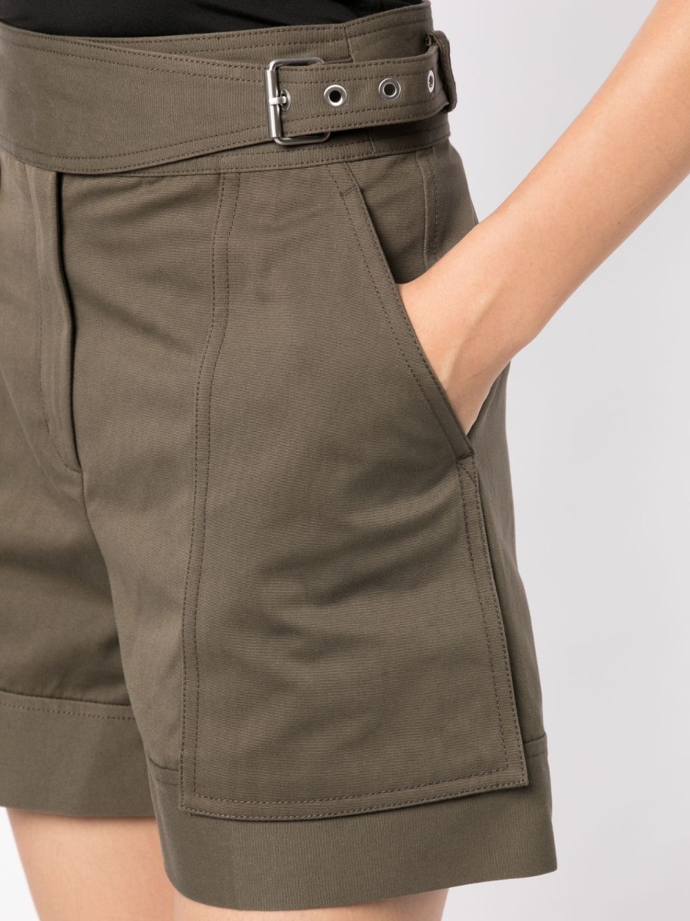 Utility cotton cargo shorts - 5