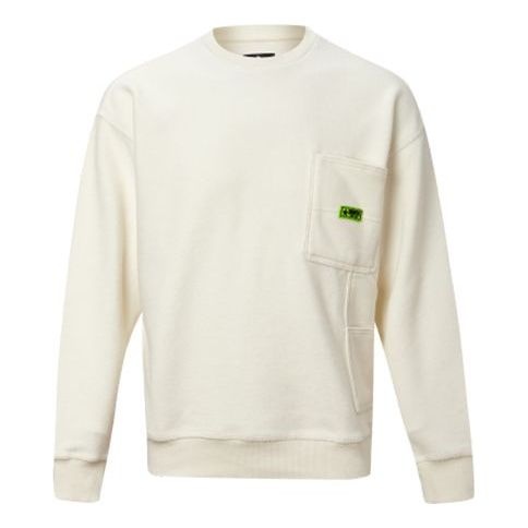 Converse Round-neck Long-sleeve Sweater Men White 10019956-A03 - 1