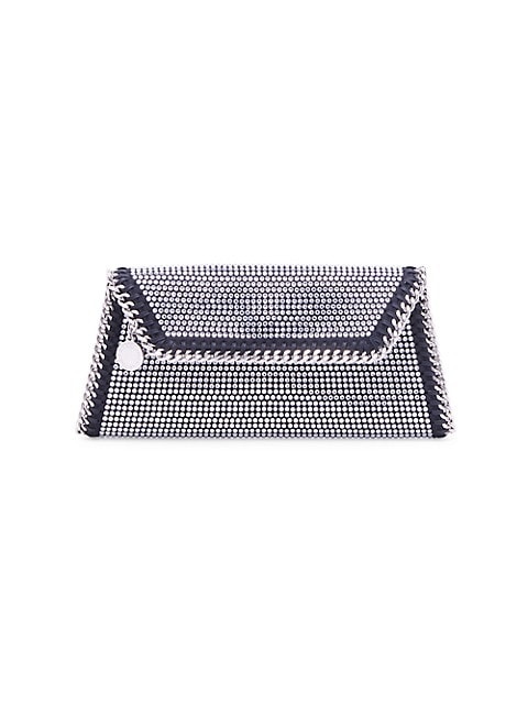 Stella McCartney Falabella Crystal-Embellished Clutch | saksfifthavenue |  REVERSIBLE