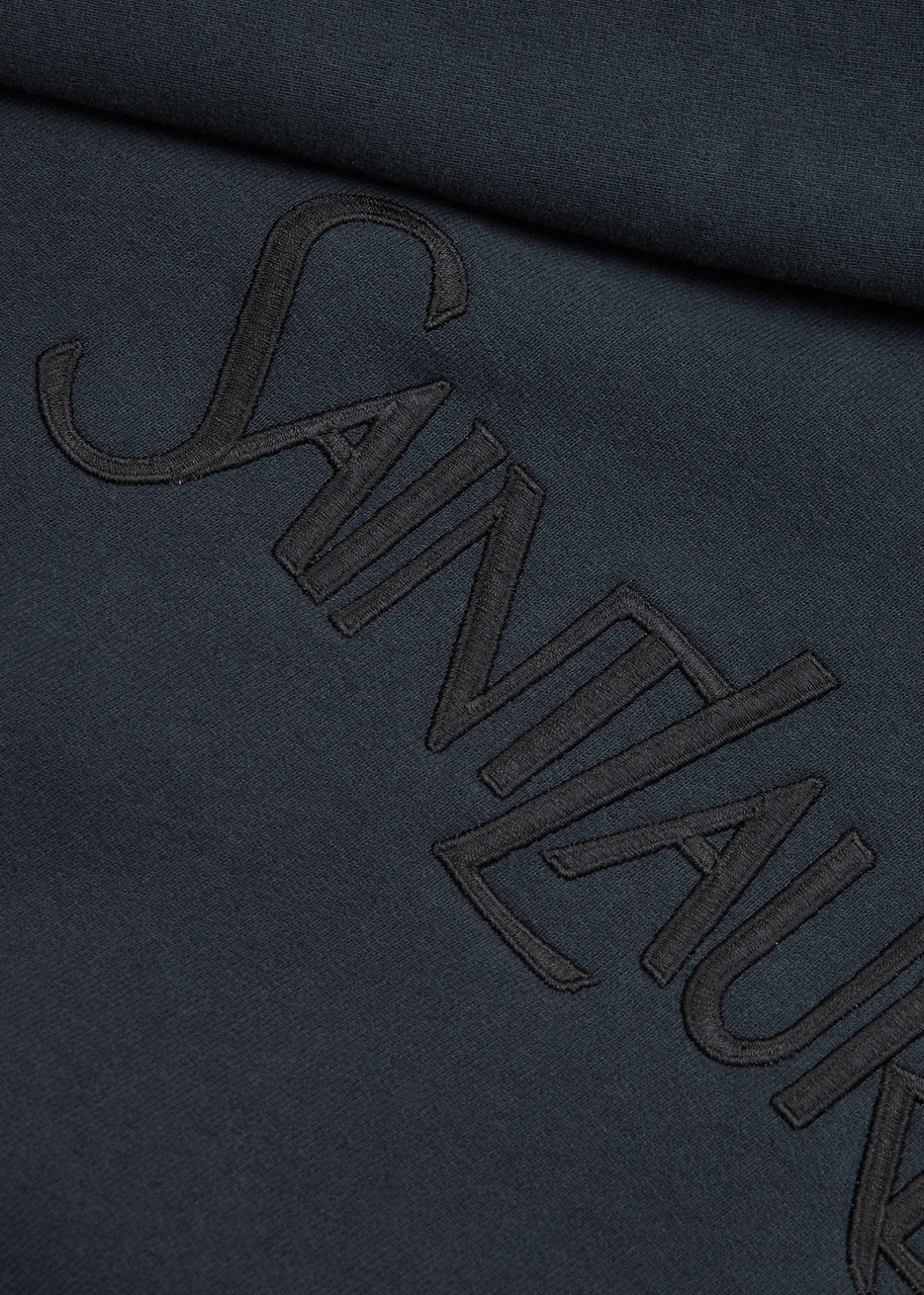 Logo-embroidered cotton sweatshirt - 5