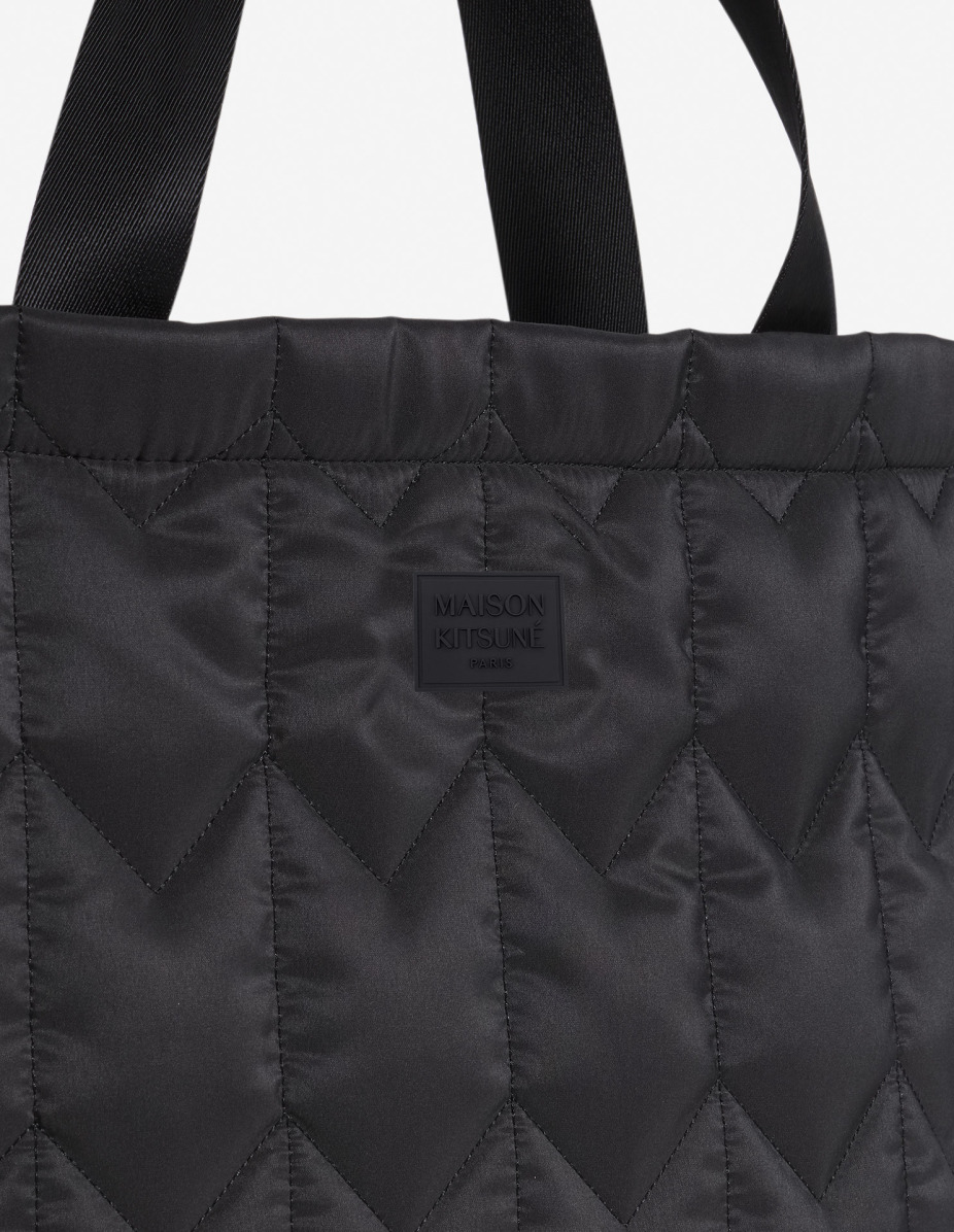CHEVRON QUILTED LARGE TOTE - 5