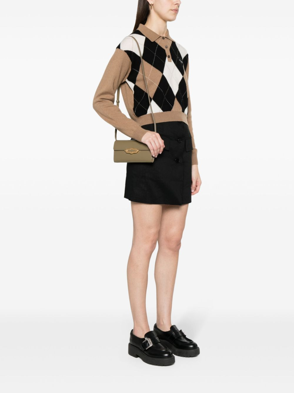 Mulberry Pimlico Wallet On Strap Sable Super Lux Calf